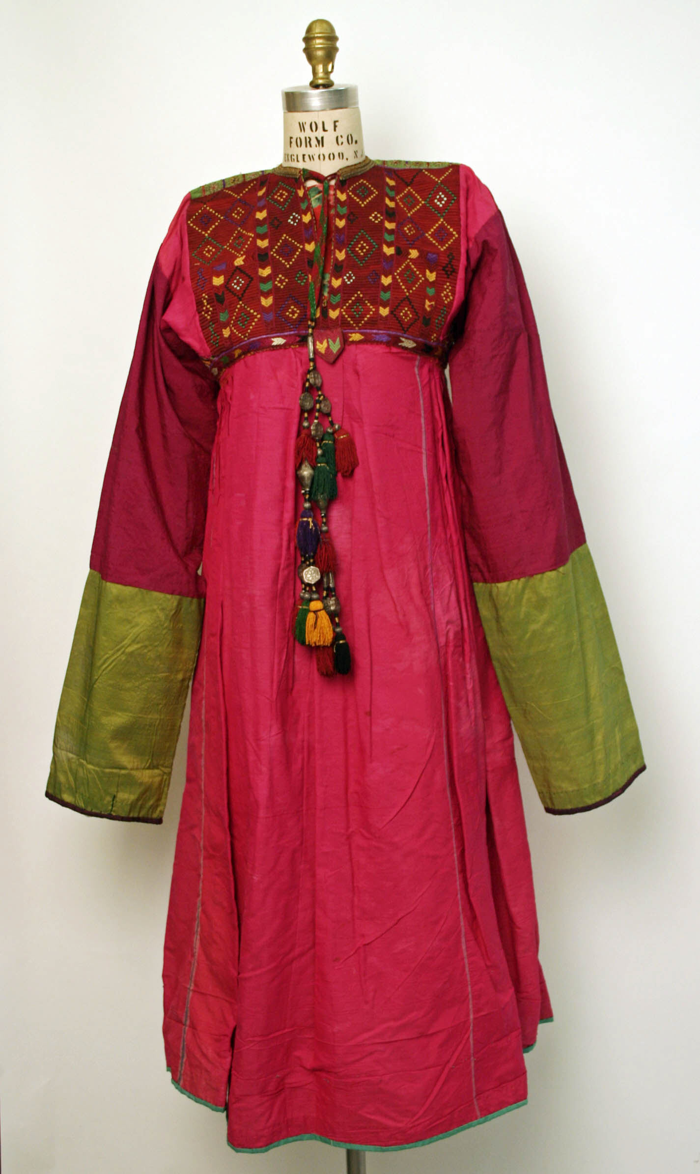 An Afghan dress with embroidered chest panel, third quarter 19th century, Metropolitan Museum of Art